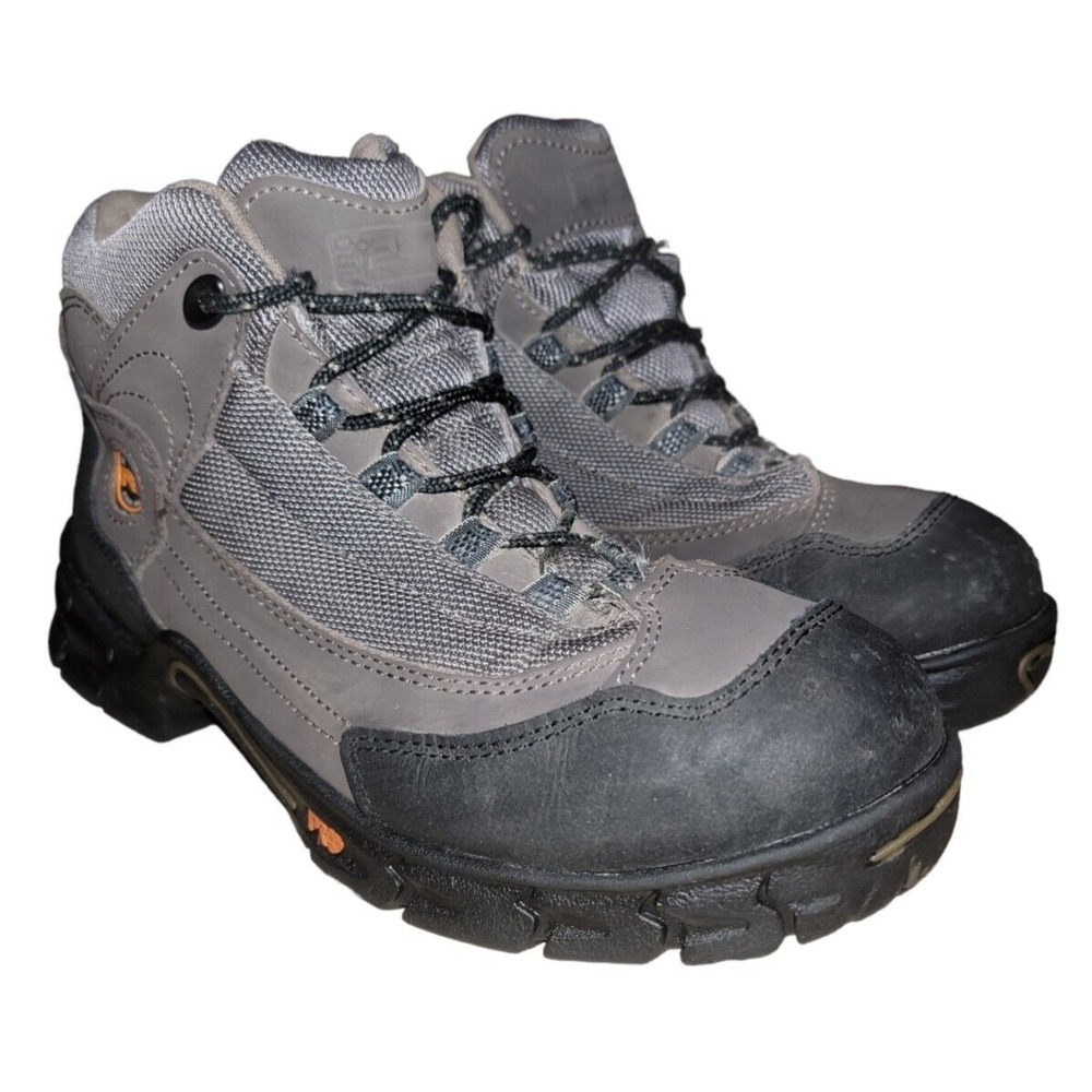 Timberland PRO 62 Men's Size 8.5 M Brown Leather 50501 Safety Toe‎ Boots